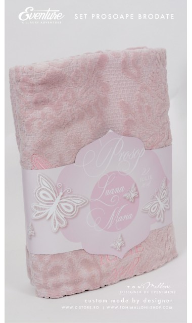 Trusou de botez brodat pentru fetite cu fluturasi, Butterfly Effect 11